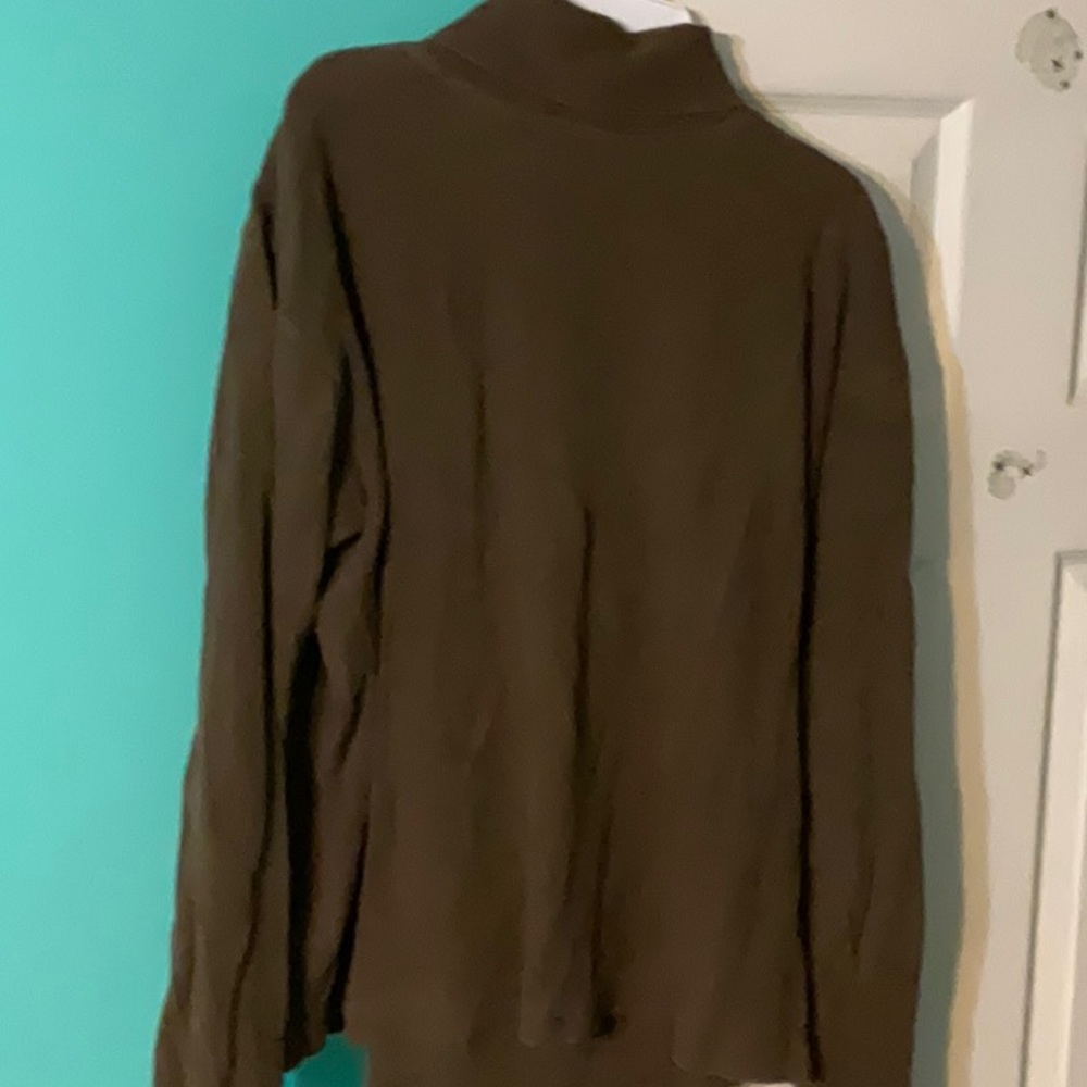Brown unisex turtle neck